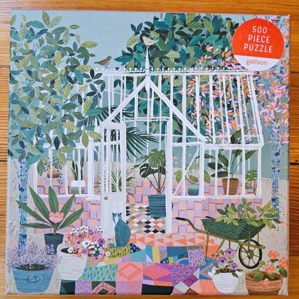 Galison Greenhouse Gardens 500 Piece Puzzle